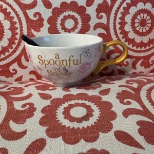 Mary Poppins Disney Spoonful of Sugar Mug with Gold Handle